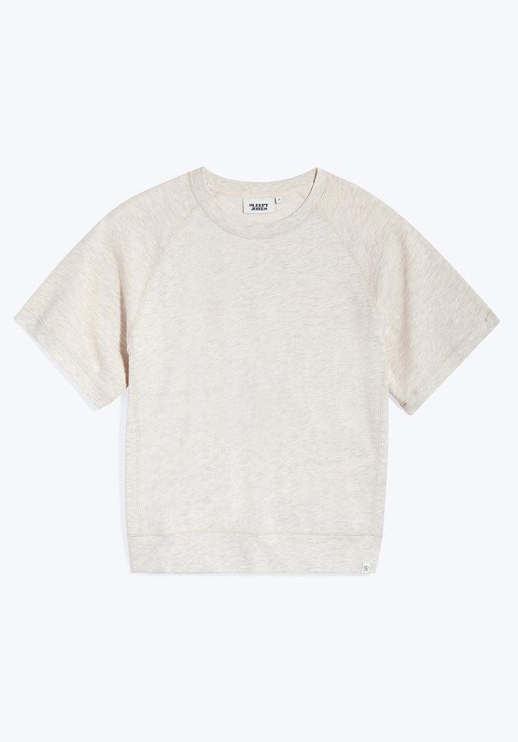 SLEEPY JONES | Tracey Sweatshirt Oatmeal Heather Loop Back Jersey